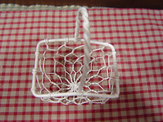画像: マニー　ワイヤー　ミニミニバスケット (長方形) ホワイト C
