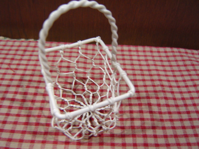 画像: マニー　ワイヤー　ミニミニバスケット (長方形) ホワイト A